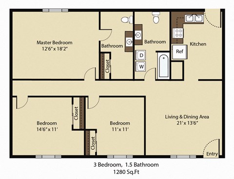 1814A Bond Circle 1-3 Beds Apartment, Affordable for Rent - Photo Gallery 33
